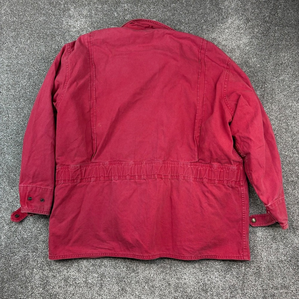 Woolrich Crimson Utility Jacket with Black Collar - Picture 7 of 8